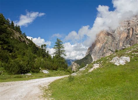 Path In The Middle Of The Dolomites Stock Photo Image Of Dolomites