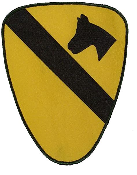 Us Army 1st Cavalry Division Crest Patch Large 7 Inches