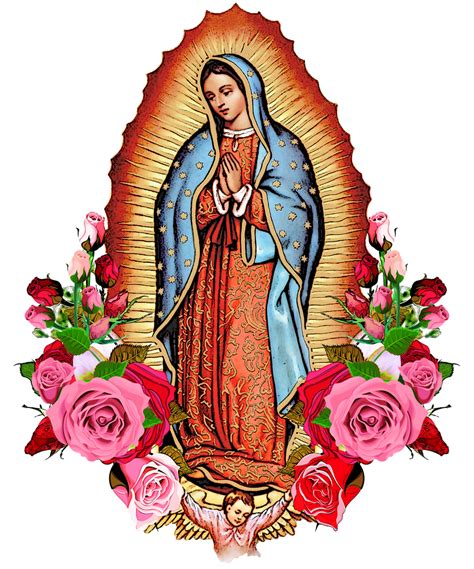 Our Lady Of Guadalupe With Roses Framed Art Print By Modernmaya Scoop Black MEDIUM Gallery