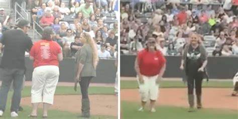 Moms Compete In Contest At Baseball Game But When Prize Is Revealed