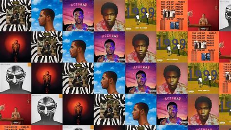 Rap Album Covers Collage Wallpaper