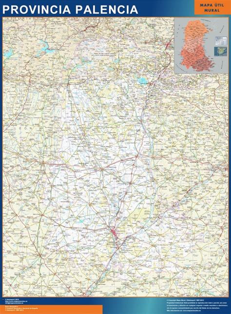 Mapas De Pueblos De Palencia Mapas Gigantes De Pared