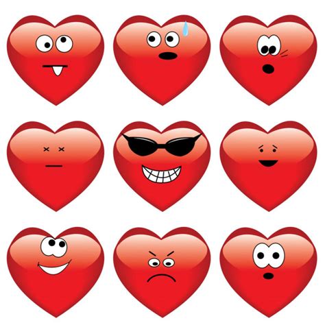 Cartoon Hearts Stock Vector Image By ©hanaschwarz 17432405