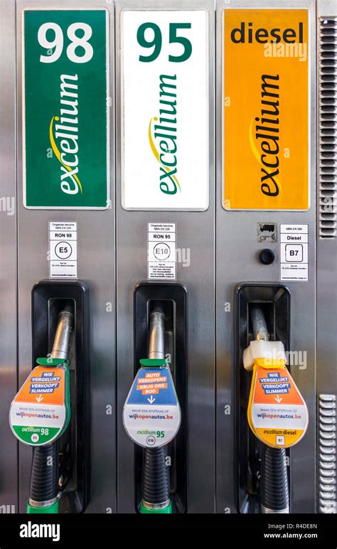 Color Coded Gas Pump Nozzles And New Eu Fuel Identification Labels For