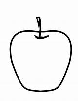 Apple Coloring Colouring Clipart Sheet Clip Apples Preschoolers Library Popular Cliparts Coloringhome Clipground Line sketch template