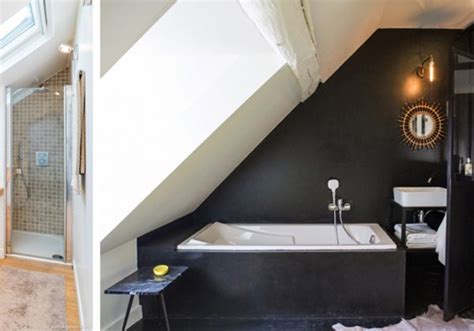 Dans cet espace en plus, il suffit de quelques mètres carrés pour installer un coin wc, une salle d'eau ou une véritable salle de bains familiale avec buanderie. Amenagement Salle De Bain En Sous Pente | Bright Shadow Online