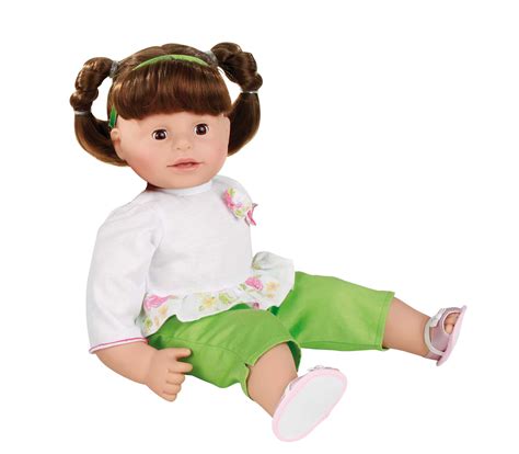 Gotz Maxy Muffin 16 5 Baby Doll With Brown Hair In Pigtails And Brown