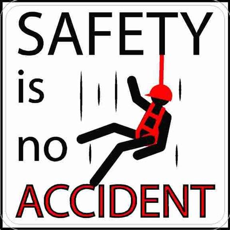 Safety Is No Accident Hard Hat Sticker Safety Stickers