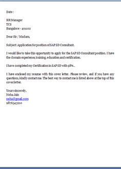 Why are cover letters important? Fresher job application email sample