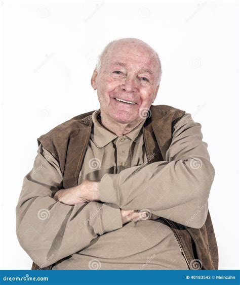 Happy Smiling Elderly Retired Man Stock Image Image Of Person Feeling