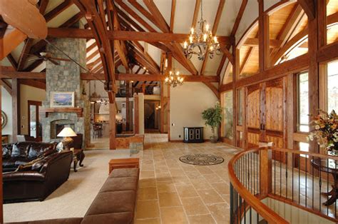 Beautiful Inside And Out Timber Interiors For A Timber Frame Home