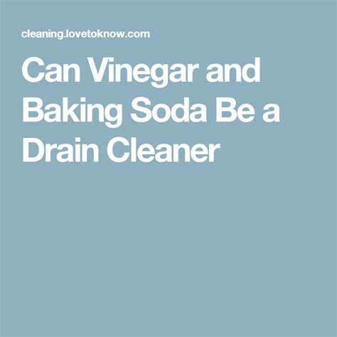 Baking Soda And Vinegar Drain Cleaning Made Easy Lovetoknow Baking
