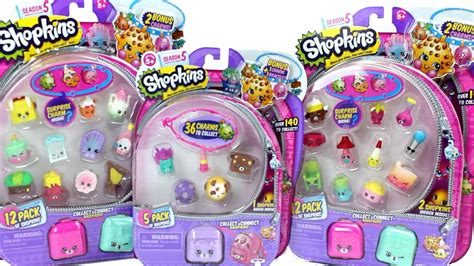 Shopkins Season 5 Two 12 Packs And 5 Pack Unboxing Review With Special