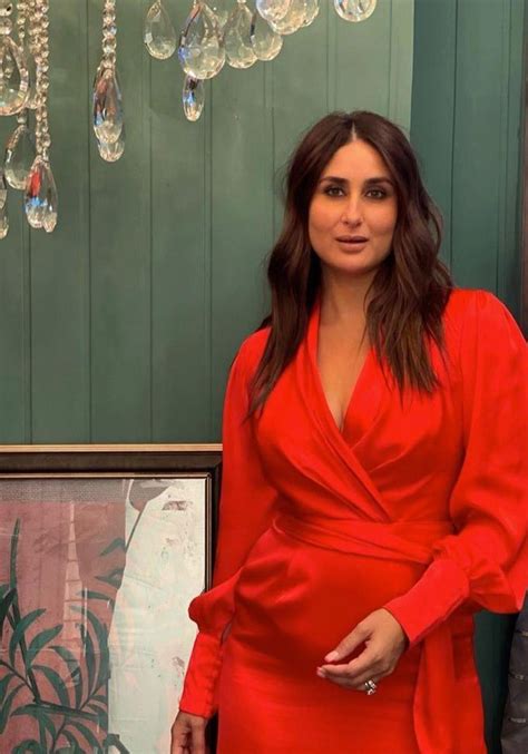 Kareena Kapoor Khan Looks Fiery Hot In A Red Dress As She Shoots With