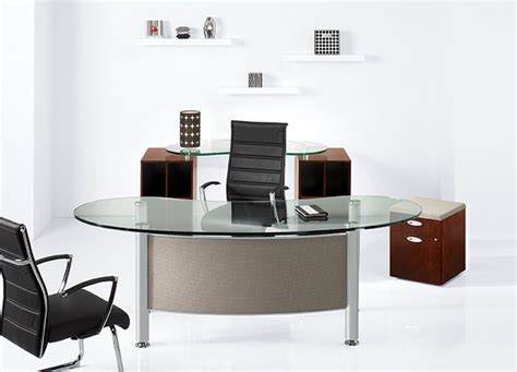 I am getting some notecards customized and i can't seem to find an equivalent to from the desk of in french. Glass Top Office Desk - Contemporary Office Desk - Desk ...