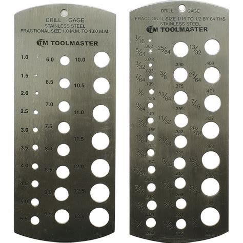 S Steel Drill Gauges Stand Metric Imperial Gauge Sizes Storage