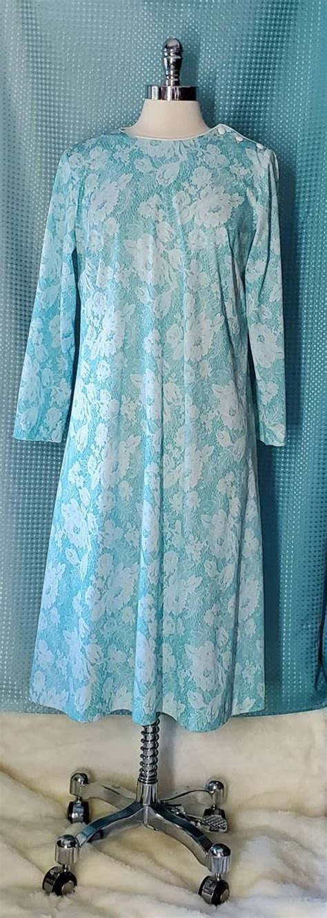 Aqua Lace Dress Vintage Gem
