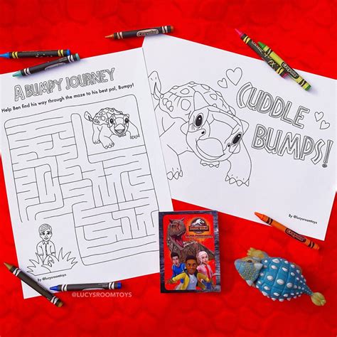 Camp Cretaceous Activity Sheet Colouring Page Lucys Room