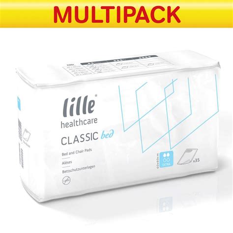 Lille Healthcare Classic Bed Extra Pads 60x60cm Bulk Saver 6