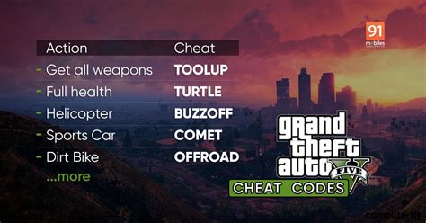 Gta 5 Cheats Full List Of Gta 5 Cheat Codes For Pc Ps4 Xbox Consoles