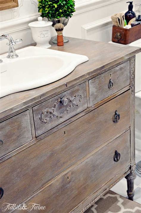 If you don't want to crowd your space, this vintage bathroom vanity will serve you perfectly. 166 best images about Old Dresser Turns Into Bathroom ...