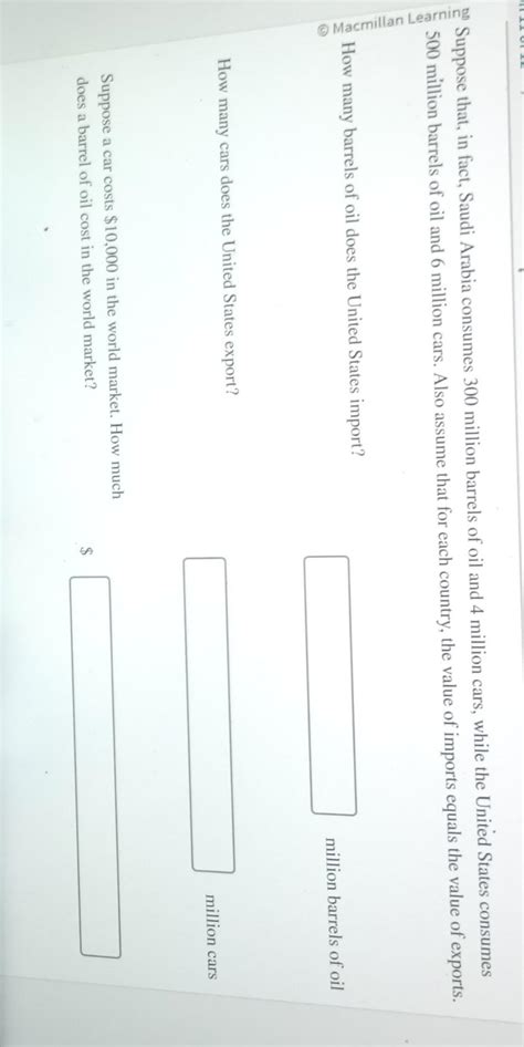 Solved National Trade Work It Out Question 6 Of 6 Ame Saudi
