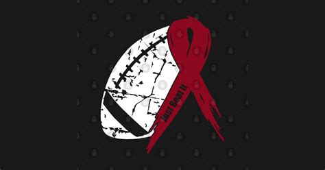 Sickle Cell Anemia Awareness Football Ribbon - Sickle Cell ...