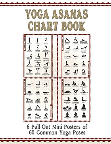 Yoga Asanas Chart Book Lllustrated Yoga Pose Chart With 60 Poses Aka Postures Asanas