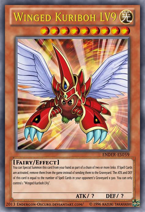 Winged Kuriboh Lv9 By Endergon Oscuro On Deviantart