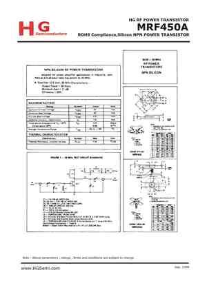 MRF458 Datasheet, Equivalent, Cross Reference Search. Transistor Catalog