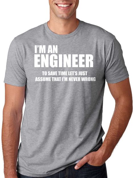 Engineer T Shirt Funny Profession Occupation Birthday Gift Etsy