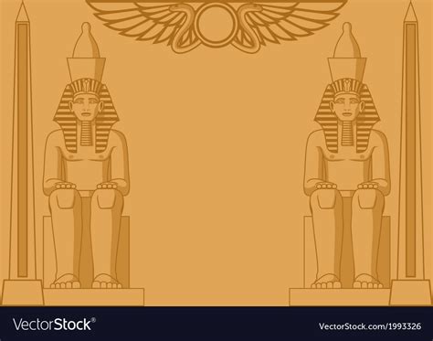 Egyptian Background Royalty Free Vector Image Vectorstock