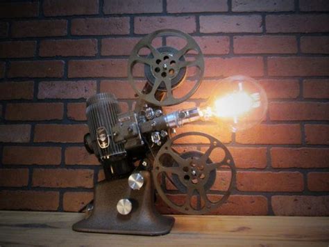 Vintage Retro Repurposed Table Lamp Bell And Howell 16 Mm Movie Etsy Lamp Table Lamp Retro