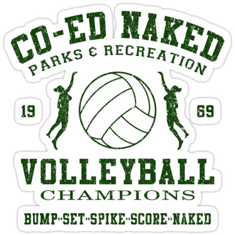 co ed naked volleyball stickers by gus redbubble my xxx hot girl