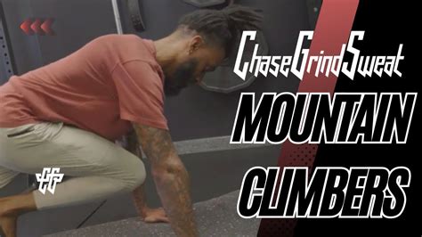 How To Perform Mountain Climbers Exercise Tutorial Chasegrindsweat