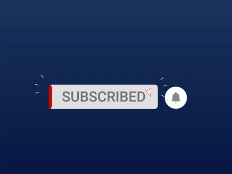 Youtube Subscribe Button And Notification Bell Animation