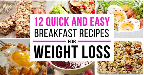 12 Quick And Easy Breakfast Recipes For Weight Loss