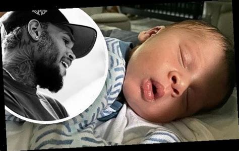 Chris Brown Shares First Full Face Photo Of Son Aeko Catori