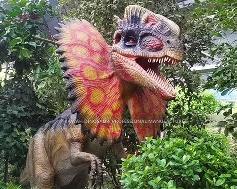 Jurassic Park Realistic Dinosaur Animatronic Dilophosaurus Giant