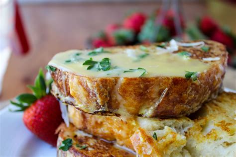 Savory Parmesan French Toast With Hollandaise Sauce The Food Charlatan