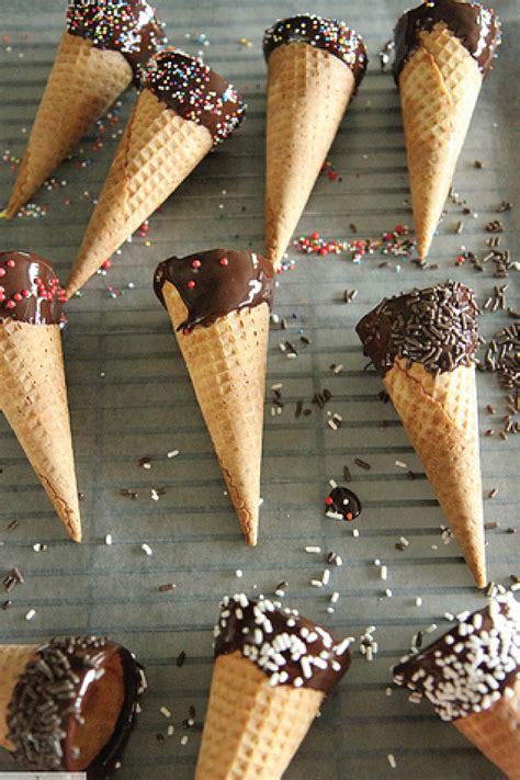 Chocolate Dipped Ice Cream Cones Heather Christo Dipped Ice Cream
