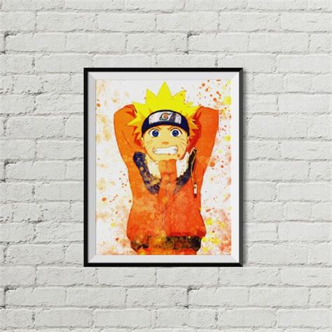 Naruto Anime Printable Naruto Art Instant Download Naruto Wall Art