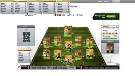 Fifa 13 Ultimate Team Decent Russian League Team And Bpl Squad Youtube