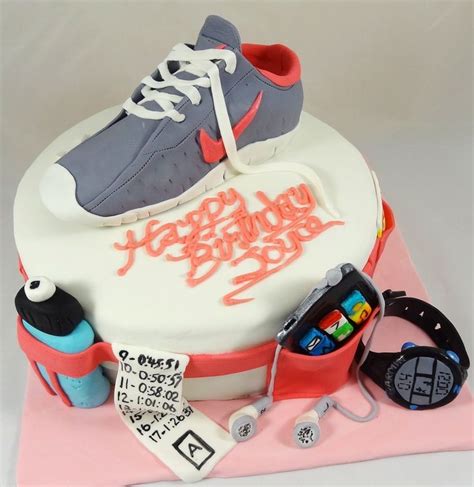 No birthday is the same without thoughtful wishes, so here are some original birthday messages i'm not just here for the sweet treats or the birthday cake. 17 Best images about Running Cakes on Pinterest | 50th birthday cakes, Shoe cakes and Birthday cakes