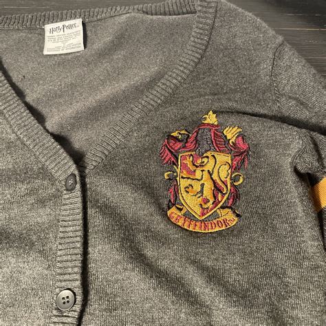 Harry Potter Gryffindor Cardigan Sweater Womens Larg Gem