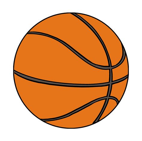 Simple Basketball Drawing Free Download On Clipartmag