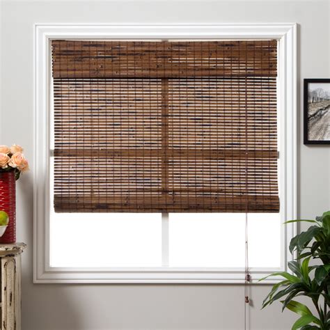 The Java Vintage Bamboo Roman Shades Are Carefully Woven To Filter