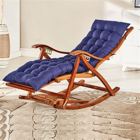 Rocking Chair Adult Folding Lunch Break Easy Chair Living Room Napping Bed Home Balcony Leisure