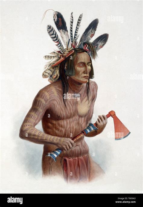 Mato Tope Native American Mandan Indian Chief Stock Photo Alamy
