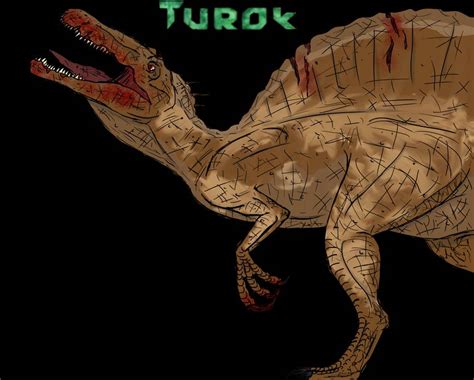 Old Sketch Made New Turok Styled Spinosaurus By Hyrvinson On Deviantart